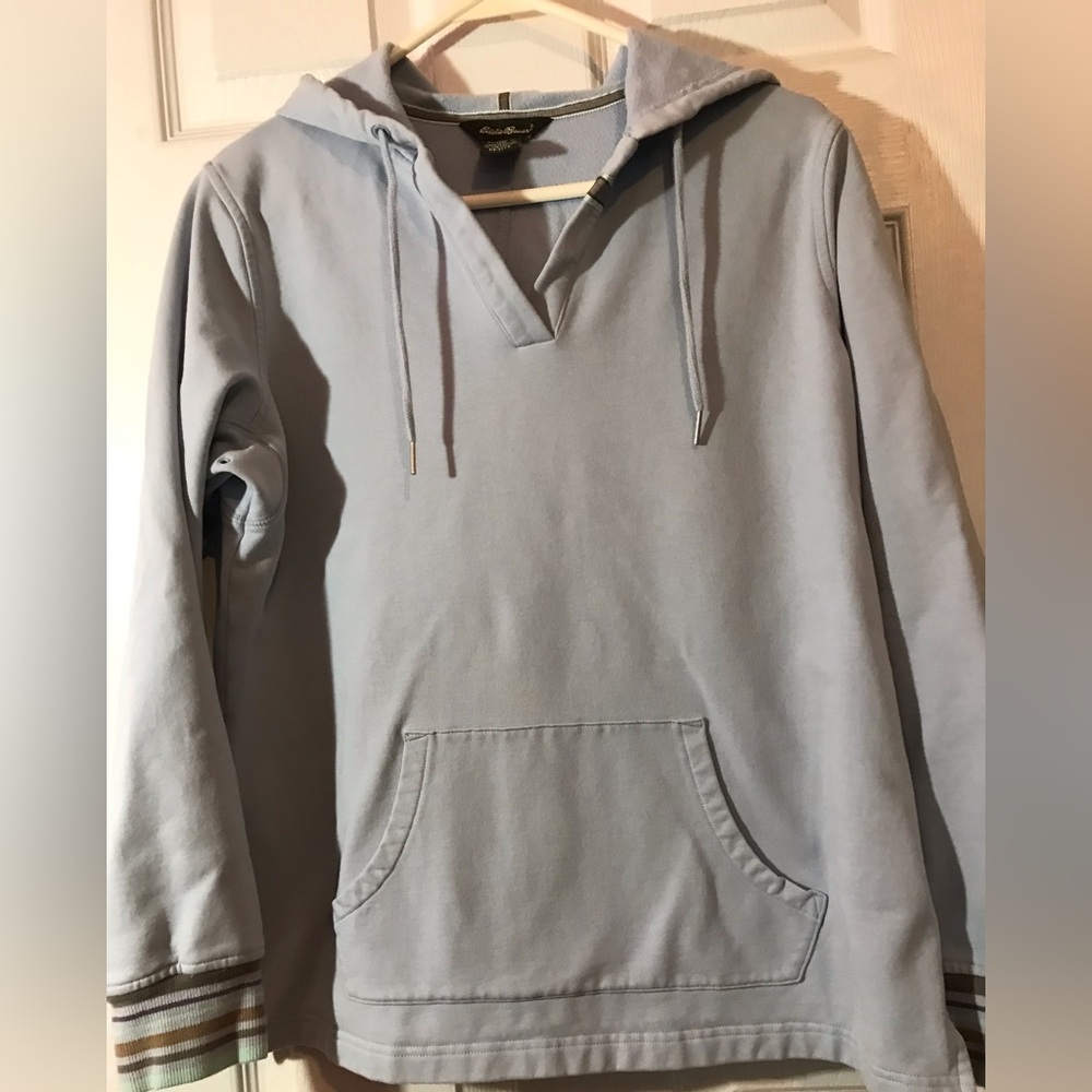 Women’s Eddie Bauer hoodie sweatshirt size Petite Large EUC
